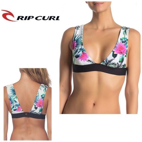 RIP CURL reversible Palms Away Halter bikini top - Picture 1 of 9
